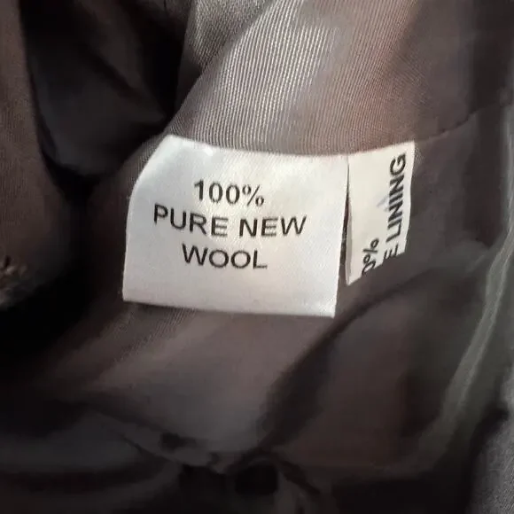 Avoca Ireland Gray Wool Plaid Check Jacket - Picture 4 of 7